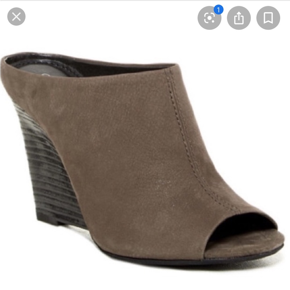 Calvin Klein Wedge Mule Sandals “Mylee”